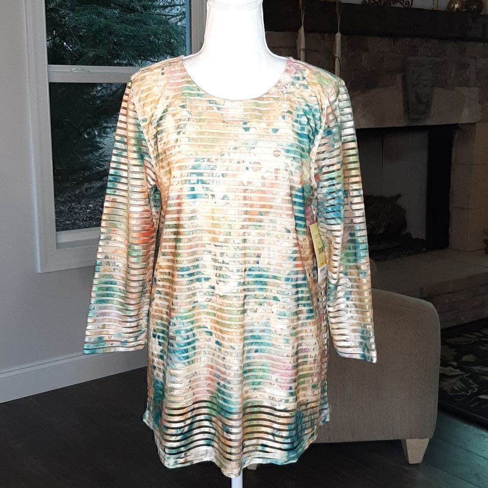 NWT Multiples Quarter Sleeve Shirt